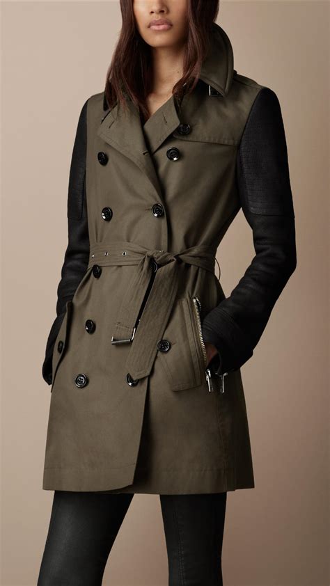 burberry miss jackson green coat|burberry trench coat women.